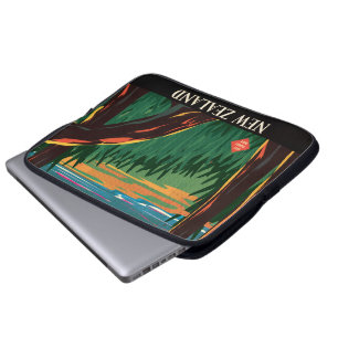 Neuseeland Vintage Travel Poster Laptopschutzhülle