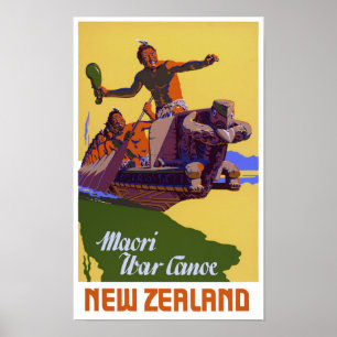 Neuseeland Vintage Travel Poster neu