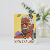Neuseeland Vintage Travel Poster neu Postkarte (Stehend Vorderseite)