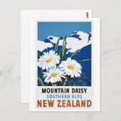 Neuseeland Vintage Travel Poster neu Postkarte (Vorne/Hinten)