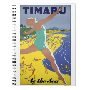 Neuseeland Vintage Travel Poster Notizblock