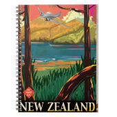 Neuseeland Vintage Travel Poster Notizblock (Vorderseite)