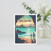 Neuseeland Vintager berühmter Reiseort Postkarte (Stehend Vorderseite)