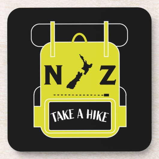 Neuseeland Wandern - Walling NZ - Wanderwege NZ Getränkeuntersetzer (Vorderseite)