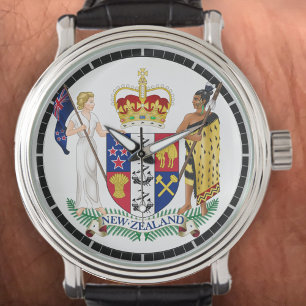 Neuseeland Wappen auf einem Armbanduhr