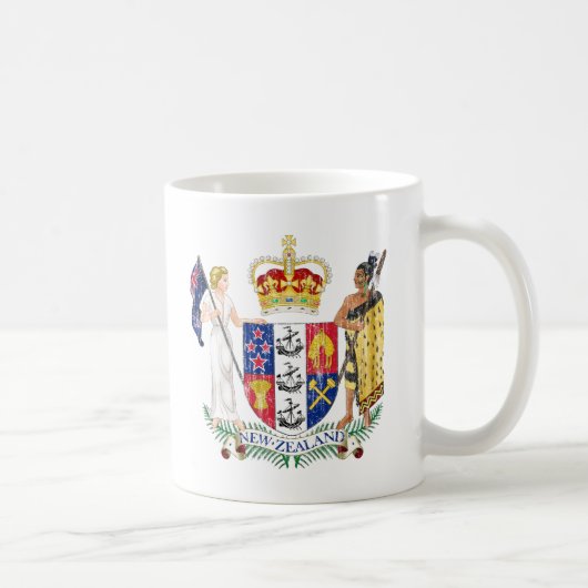 Neuseeland-Wappen Kaffeetasse (Rechts)