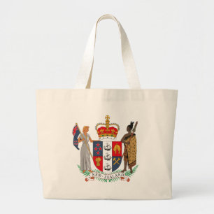 Neuseeland-Wappen Taschen-Tasche Jumbo Stoffbeutel