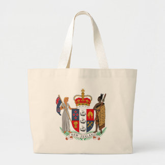 Neuseeland-Wappen Taschen-Tasche Jumbo Stoffbeutel