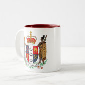 Neuseeland-Wappen Tasse (Vorderseite Links)