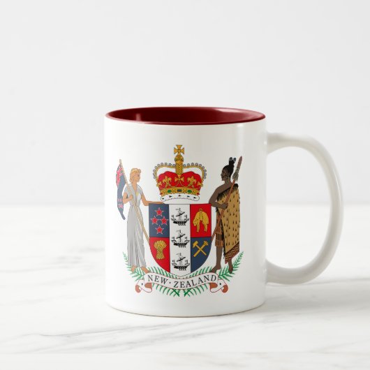 Neuseeland-Wappen Tasse (Rechts)