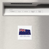 Neuseeland Wave Flag mit Namen Magnet (In Situ (Geschirrspüler))