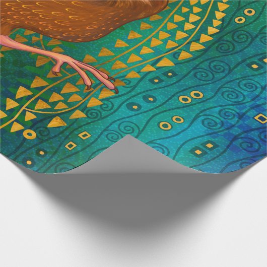 Neuseeland Weka Geschenkpapier (Ecke)