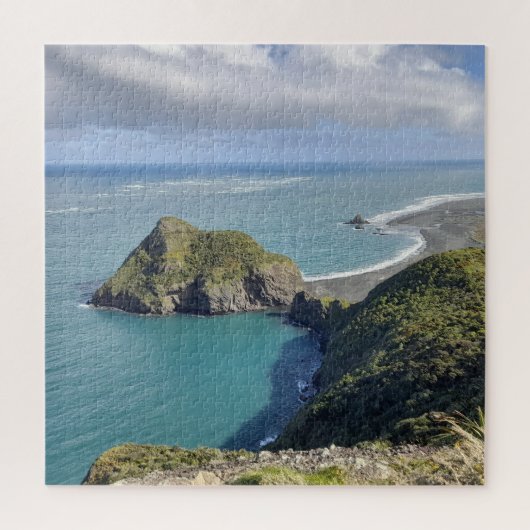 Neuseeland Whatipu Seascape View Omanawanui Track Puzzle (Vertikal)