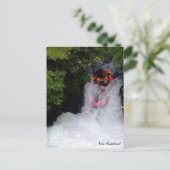 Neuseeland, Wildwasser-Rafting / Urlaub Postkarte (Stehend Vorderseite)