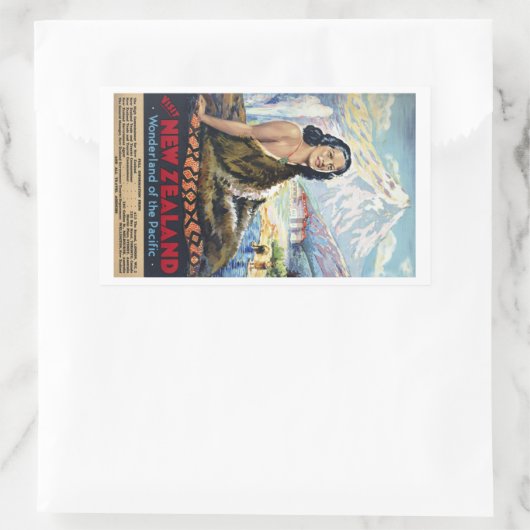 Neuseeland: Wunderland im Pazifik Rechteckiger Aufkleber (Tasche)