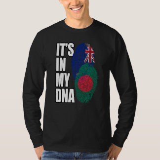 Neuseeländer und Bangladeshi gemischte DNA-Flagge  T-Shirt
