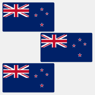 Neuseelandflagge Etiketten