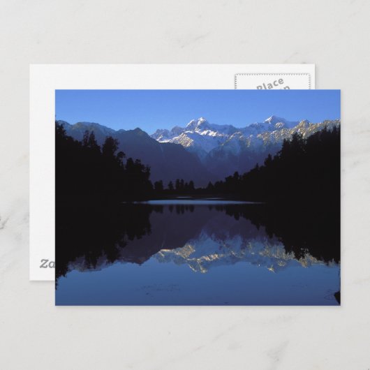 Neuseeländische Alpen Postkarte (Vorne/Hinten)