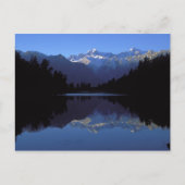 Neuseeländische Alpen Postkarte (Vorderseite)