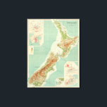 Neuseeländische Atlantikkarte Leinwanddruck<br><div class="desc">Neuseeland. Von Bartholomew,  J. G. (John Georg),  1860-1920 ; John Bartholomew & Co. (1922). Veröffentlicht von ''London: The Times".</div>