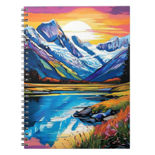 Neuseeländische Berge   Notebook-Journal Notizblock