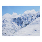 Neuseeländische Berge Poster (Vorderseite)