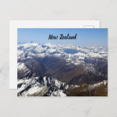 Neuseeländische Berge Postkarte (Vorne/Hinten)