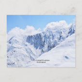 Neuseeländische Berge, Südinsel Postkarte (Vorderseite)
