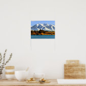 Neuseeländische Berglandschaft Poster (Küche)