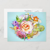 Neuseeländische Collage Postkarte (Vorne/Hinten)