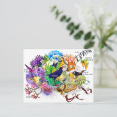 Neuseeländische Collage Postkarte (Stehend Vorderseite)