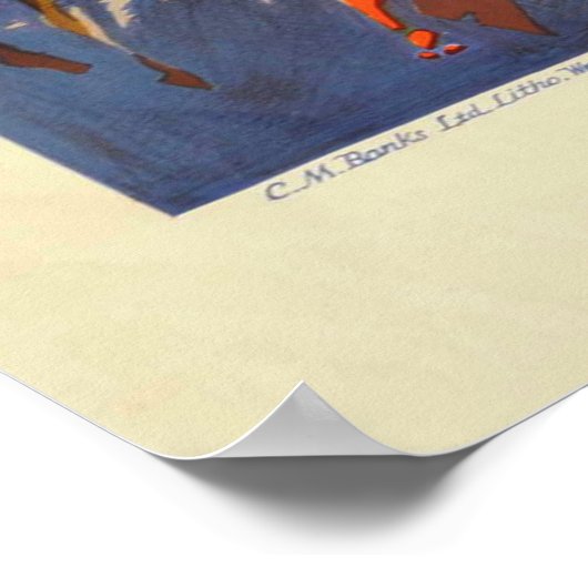 Neuseeländische Eisenbahn Poster (Ecke)