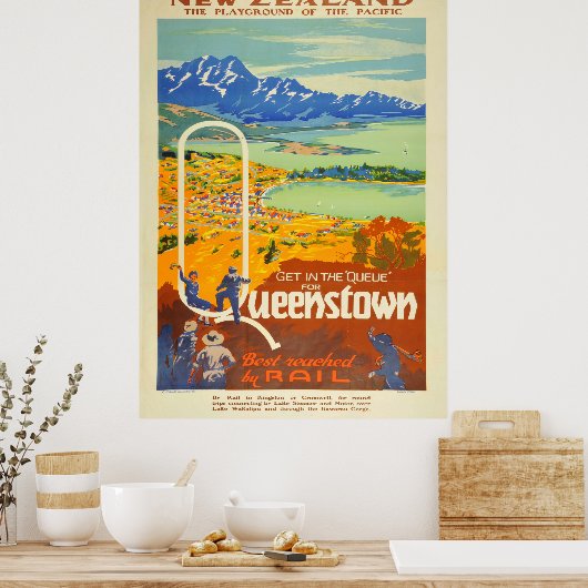 Neuseeländische Eisenbahn Poster (Küche)