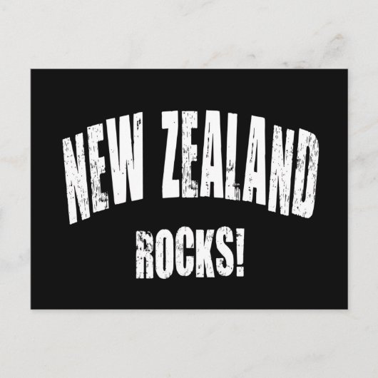 Neuseeländische Felsen! Postkarte (Vorderseite)