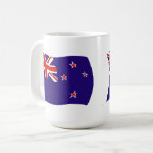 Neuseeländische Flag-Tasse Kaffeetasse (Vorderseite Links)
