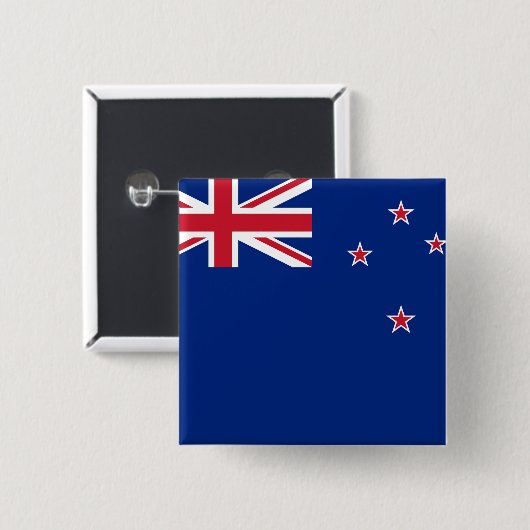 Neuseeländische Flagge Button (Vorne & Hinten)