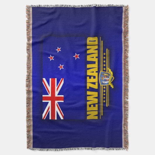 Neuseeländische Flagge Decke (Vorderseite Vertikal)