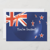 Neuseeländische Flagge Einladung (Vorderseite)