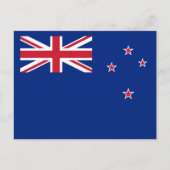 Neuseeländische Flagge, Flagge Neuseelands Postkarte (Vorderseite)