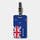 Neuseeländische Flagge Gepäckanhänger (Vorderseite vertikal)