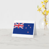 Neuseeländische Flagge Karte (Gelbe Blume)