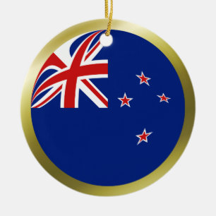Neuseeländische Flagge Keramikornament