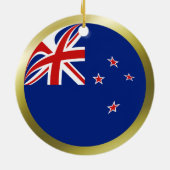 Neuseeländische Flagge Keramikornament (Hinten)