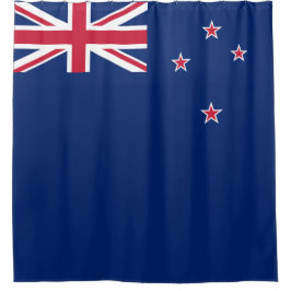 Neuseeländische Flagge (NZ) Duschvorhang