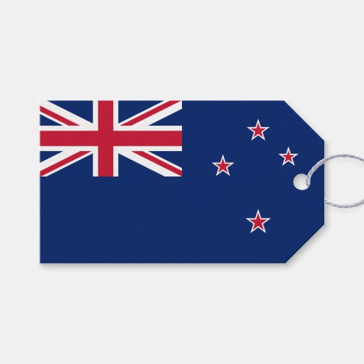 Neuseeländische Flagge (NZ) Geschenkanhänger (Vorderseite (Horizontal))