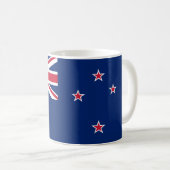 Neuseeländische Flagge (NZ) Kaffeetasse (VorderseiteRechts)