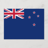 Neuseeländische Flagge (NZ) Postkarte (Vorderseite)