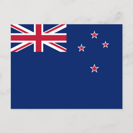 Neuseeländische Flagge (NZ) Postkarte (Vorderseite)