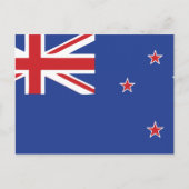 Neuseeländische Flagge Postkarte (Vorderseite)