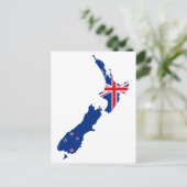 Neuseeländische Flagge Postkarte (Stehend Vorderseite)